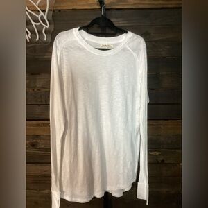 We The Free White Long-Sleeve Crewneck Tee